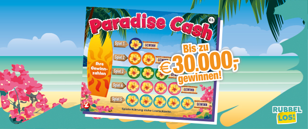 Abbildung des Rubbelloses Paradise Cash