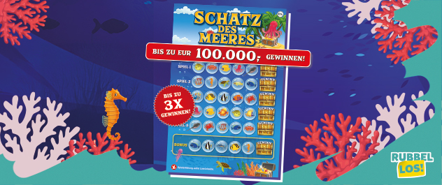 Rubbellos Schatz des Meeres