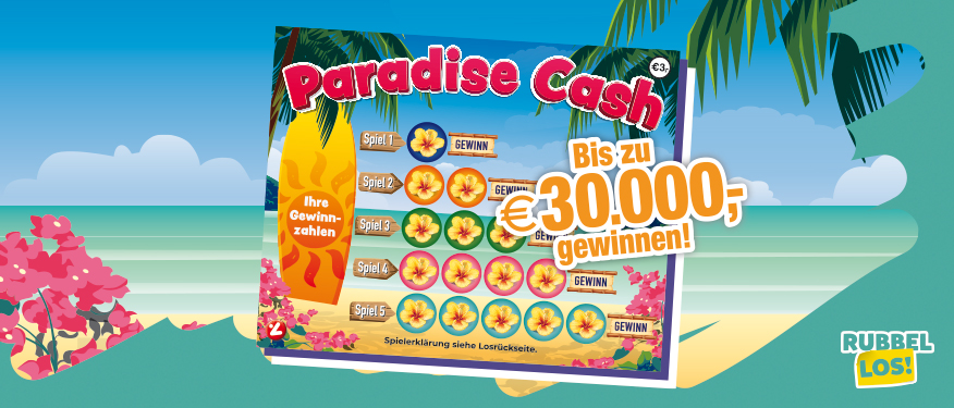 Abbildung des Rubbelloses Paradise Cash