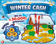 Rubbellos Winter Cash 2021 - bis zu 30.000 Euro gewinnen